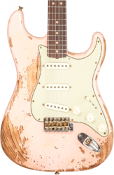 Elektrische gitaar in str-vorm Fender Custom Shop 1963 Stratocaster #R136150 - Super Heavy Relic Shell Pink