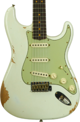 Elektrische gitaar in strat vorm Fender Custom Shop 1964 L-Series Stratocaster #L11710 - Heavy Relic Olympic White