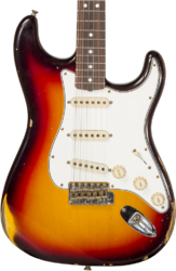 Elektrische gitaar in str-vorm Fender Custom Shop Late 1964 Stratocaster #CZ569756 - Relic target 3-color sunburst