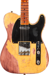 Televorm elektrische gitaar Fender Custom Shop 1952 Telecaster #128066 - Super heavy relic nocaster blonde