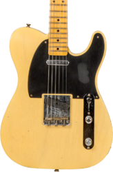 Televorm elektrische gitaar Fender Custom Shop 1953 Telecaster #R126793 - Journeyman relic aged nocaster blonde