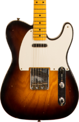 Televorm elektrische gitaar Fender Custom Shop 1955 Telecaster #CZ560649 - Relic wide fade 2-color sunburst