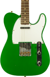 Televorm elektrische gitaar Fender Custom Shop Vintage Custom 1960 Telecaster #R147917 - Journeyman relic candy green