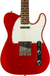 Televorm elektrische gitaar Fender Custom Shop Vintage Custom 1960 Telecaster #R147953 - Journeyman relic candy apple red