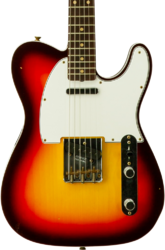Televorm elektrische gitaar Fender Custom Shop Vintage Custom 1960 Telecaster #R147862 - Journeyman relic 3-color sunburst