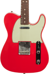 Televorm elektrische gitaar Fender Custom Shop 1963 Telecaster #R127693 - Closet classic fiesta red