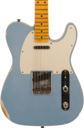 Televorm elektrische gitaar Fender Custom Shop Tomatillo Telecaster Custom #R110879 - Relic lake placid blue