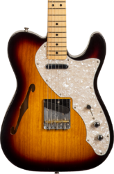 Televorm elektrische gitaar Fender Custom Shop '50s Thinline Telecaster #R128616 - Closet classic 2-color sunburst