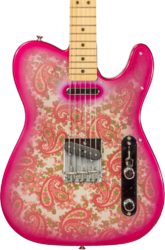 Televorm elektrische gitaar Fender Custom Shop 1968 Vintage Custom Telecaster #R126998 - Nos pink paisley
