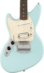Linkshandige elektrische gitaar Fender Jag-Stang Kurt Cobain Gaucher - Sonic blue