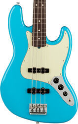 Solid body elektrische bas Fender American Professional II Jazz Bass (USA, RW) - Miami blue
