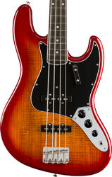 Solid body elektrische bas Fender Rarities Flame Ash Top Jazz Bass (USA, EB) - Plasma red burst