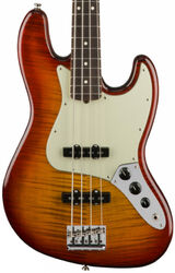 Solid body elektrische bas Fender American Professional Jazz Bass FMT Ltd (USA, RW) - Antique cherry burst
