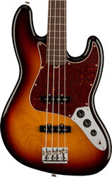 Solid body elektrische bas Fender American Professional II Jazz Bass Fretless (USA, RW) - 3-color sunburst