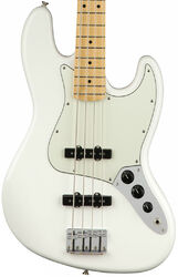 Solid body elektrische bas Fender Player Jazz Bass (MEX, MN) - Polar white