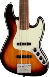 Solid body elektrische bas Fender Player Plus Jazz Bass V (MEX, PF) - 3-color sunburst
