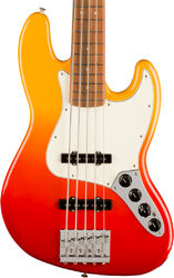 Solid body elektrische bas Fender Player Plus Jazz Bass V (MEX, PF) - Tequila sunrise