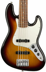 Solid body elektrische bas Fender Player Jazz Bass V (MEX, PF) - 3-color sunburst