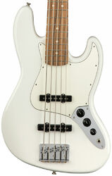Solid body elektrische bas Fender Player Jazz Bass V (MEX, PF) - Polar white