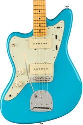 Linkshandige elektrische gitaar Fender American Professional II Jazzmaster Linkshandige (USA, MN) - Miami blue