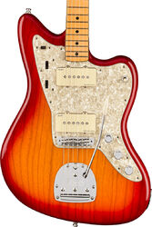 Retro-rock elektrische gitaar Fender American Ultra Jazzmaster (USA, MN) - Plasma red burst