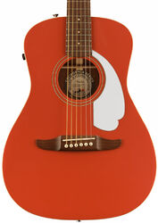 Volksgitaar Fender Malibu Player 2023 - Fiesta red