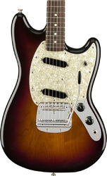 Retro-rock elektrische gitaar Fender American Performer Mustang (USA, RW) - 3-color sunburst