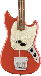 Short scale elektrische bas Fender Vintera 60's Mustang Bass (MEX, PF) - Fiesta red