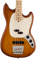 Solid body elektrische bas Fender American Performer Mustang Bass Ltd (USA, RW) - Honey burst satin