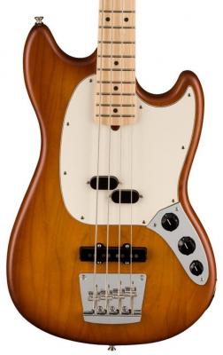 Solid body elektrische bas Fender American Performer Mustang Bass Ltd (USA, RW) - Honey burst satin