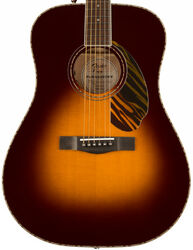 Elektro-akoestische gitaar Fender PD-220E Paramount - 3-tone vintage sunburst