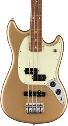 Short scale elektrische bas Fender Player Mustang Bass PJ (MEX, PF) - Firemist gold