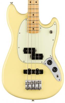 Solid body elektrische bas Fender Player Mustang Bass PJ Ltd (MEX, MN) - Canary