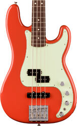 Solid body elektrische bas Fender Player II Modified Active Precision Bass Ltd (MEX, RW) - fiesta red