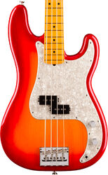 Solid body elektrische bas Fender American Professional Precision Bass (USA, MN) - aged cherry burst
