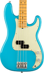 Solid body elektrische bas Fender American Professional II Precision Bass (USA, MN) - Miami blue
