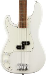 Solid body elektrische bas Fender Player Precision Bass Gaucher (MEX, PF) - Polar white