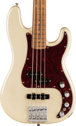 Solid body elektrische bas Fender Player Plus Precision Bass (MEX, PF) - Olympic pearl
