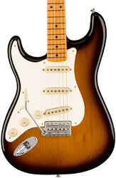 Linkshandige elektrische gitaar Fender American Vintage II 1957 Stratocaster LH (USA, MN) - 2-color sunburst