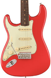 Linkshandige elektrische gitaar Fender American Vintage II 1961 Stratocaster LH (USA, RW) - Fiesta red