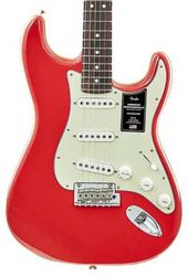 Elektrische gitaar in str-vorm Fender American Professional II Stratocaster Roasted Neck Ltd (USA) - Fiesta red