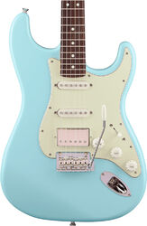 Elektrische gitaar in strat vorm Fender Made in Japan Hybrid II Stratocaster HSS - daphne blue