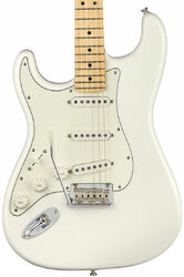 Linkshandige elektrische gitaar Fender Player Stratocaster Gaucher (MEX, MN) - Polar white