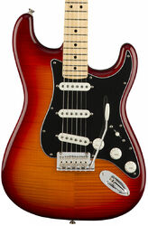 Elektrische gitaar in str-vorm Fender Player Stratocaster Plus Top (MEX, MN) - Aged cherry burst