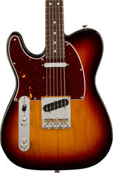 Linkshandige elektrische gitaar Fender American Professional II Telecaster Linkshandige (USA, RW) - 3-color sunburst