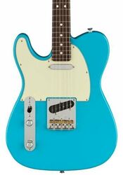 Linkshandige elektrische gitaar Fender American Professional II Telecaster Linkshandige (USA, RW) - Miami blue