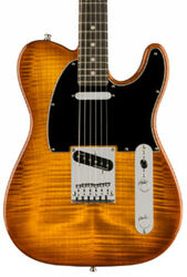 Televorm elektrische gitaar Fender American Ultra Telecaster Ltd (USA, EB) - Tiger's eye