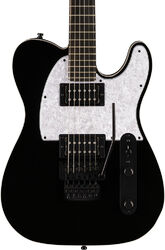 Televorm elektrische gitaar Fender Player Fusion Telecaster HH Floyd Rose Ltd (MEX, EB) - black