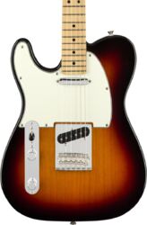 Linkshandige elektrische gitaar Fender Player Telecaster Gaucher (MEX, MN) - 3-color sunburst