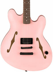 Semi hollow elektriche gitaar Fender Tom DeLonge Starcaster - Satin shell pink